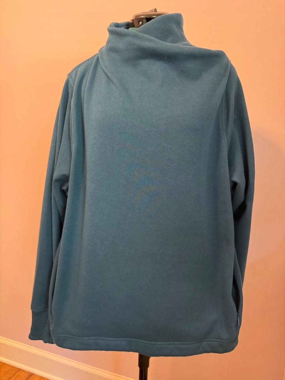 Athlete Cozy Karma II Sweatshirt Chandail Cowl Neck Sz 1X Teal